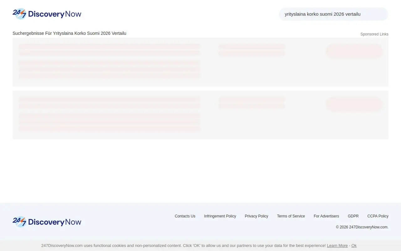Landing page screenshot