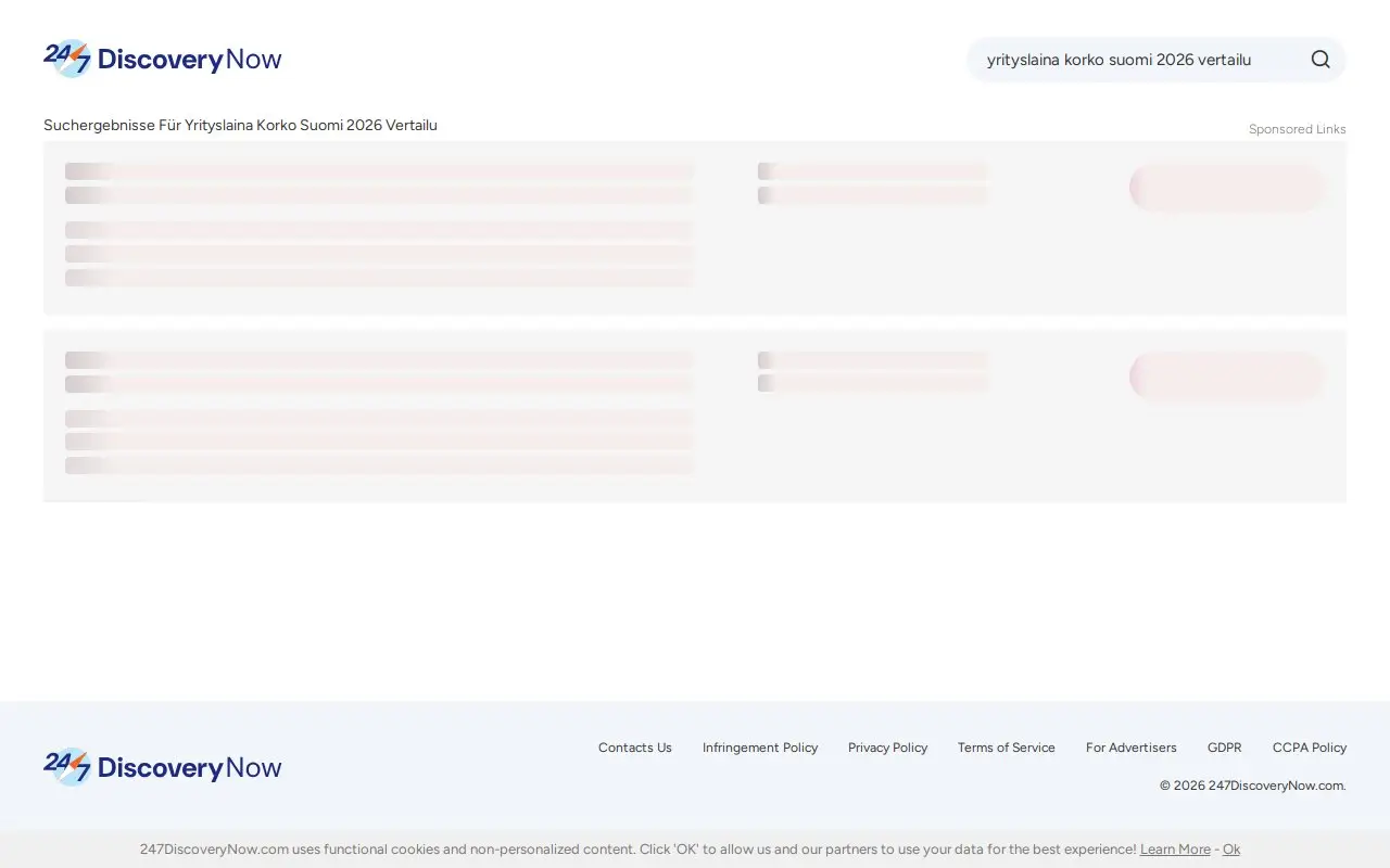 Landing page screenshot