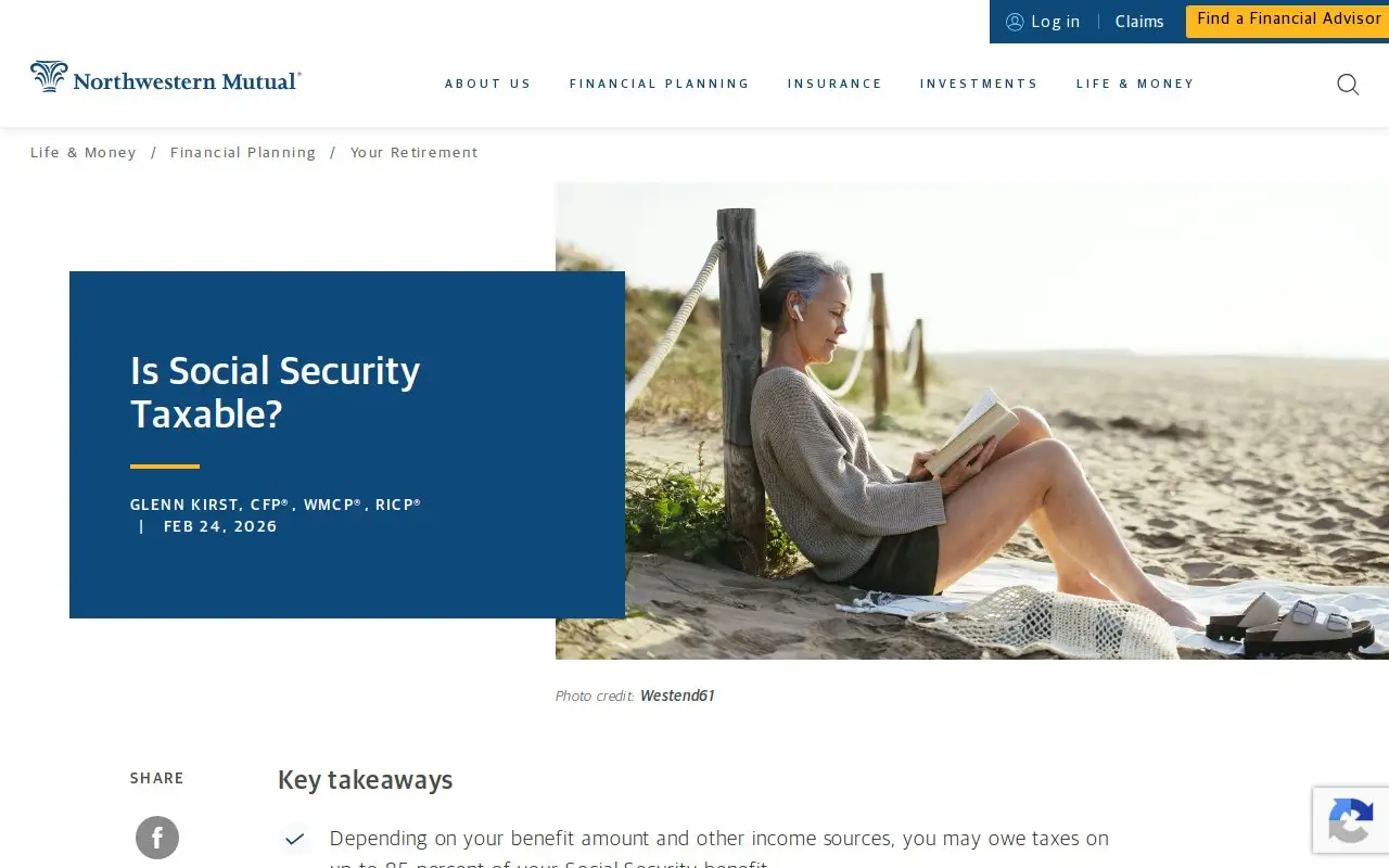 Landing page screenshot