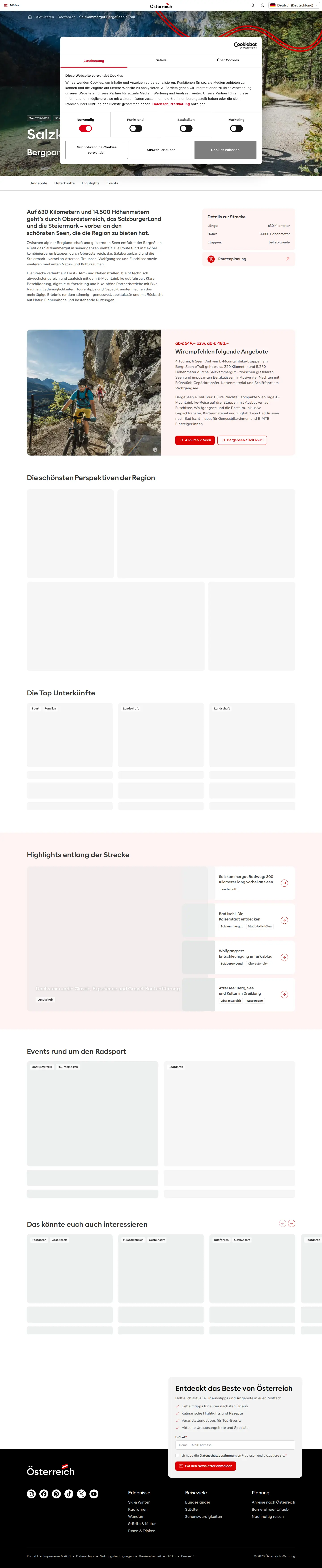 Landing page screenshot