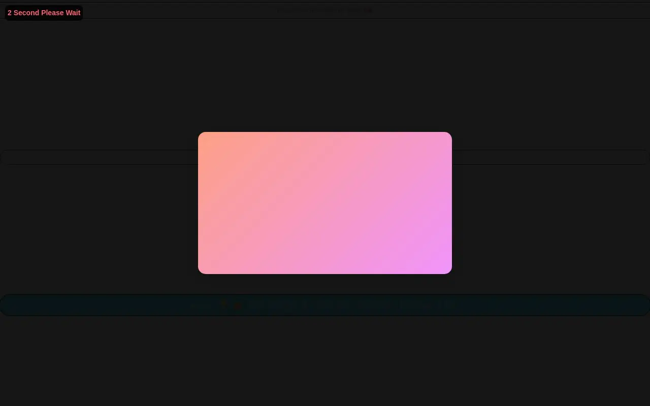 Landing page screenshot