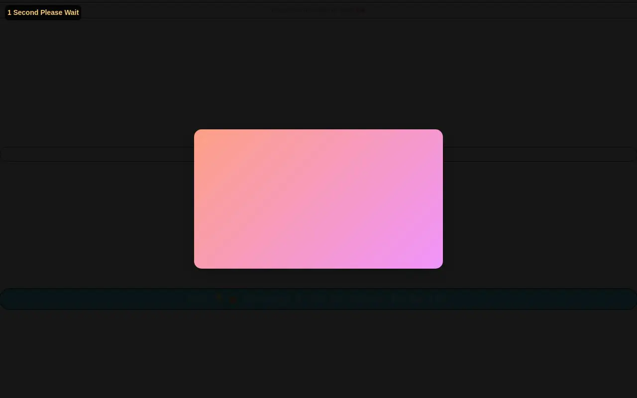 Landing page screenshot