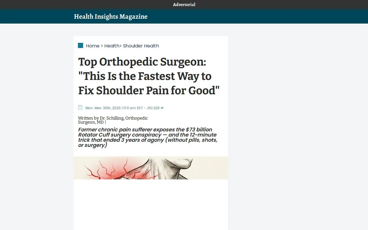 Landing page screenshot