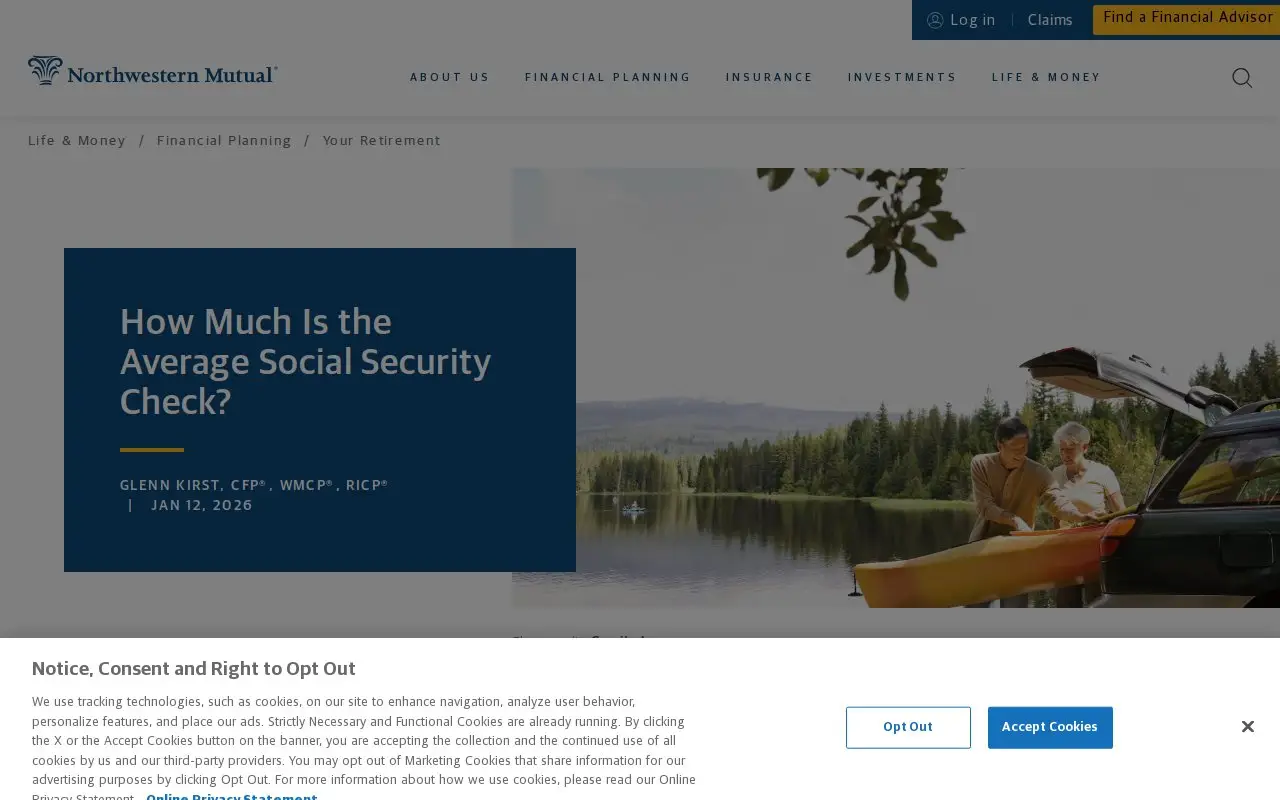 Landing page screenshot