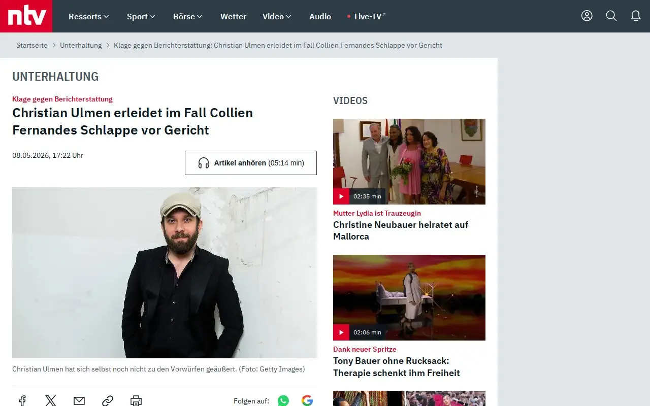 Landing page screenshot