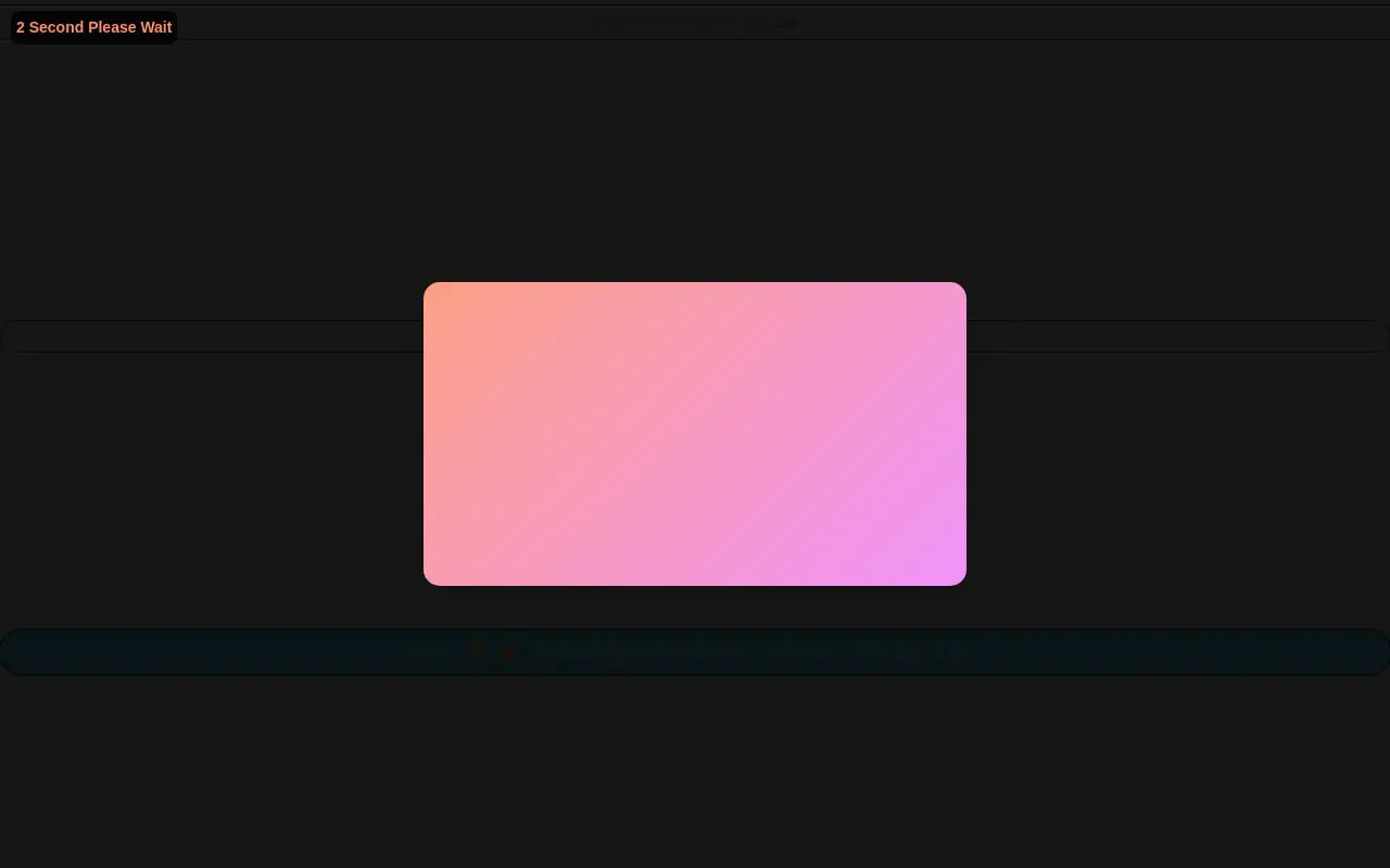 Landing page screenshot