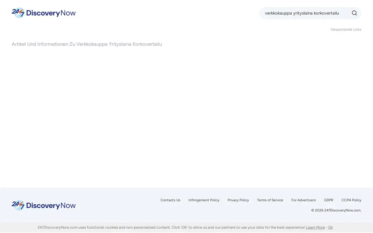 Landing page screenshot