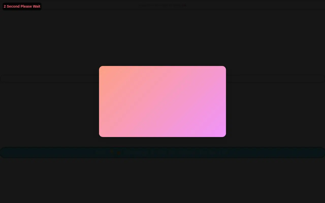 Landing page screenshot