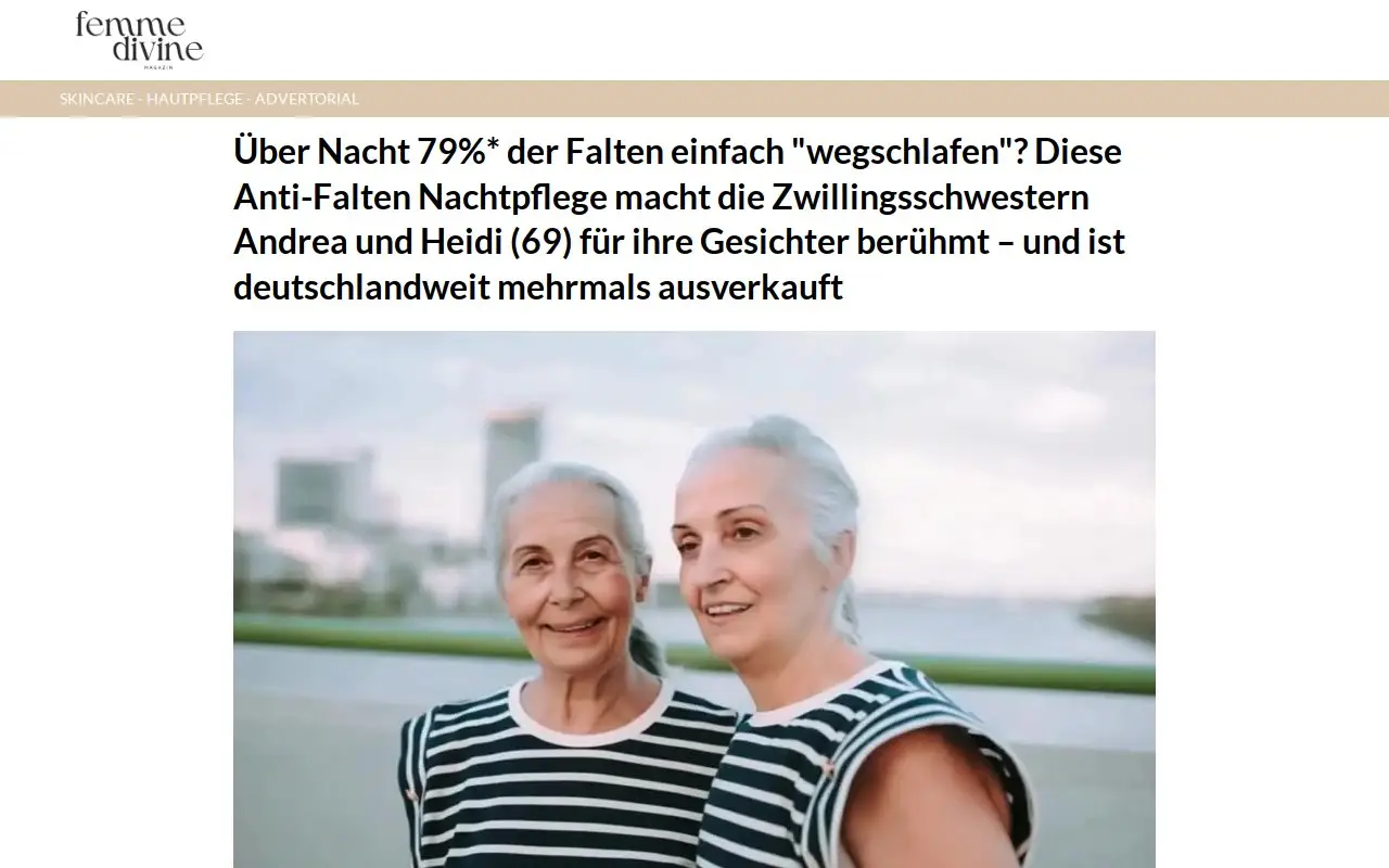 Landing page screenshot
