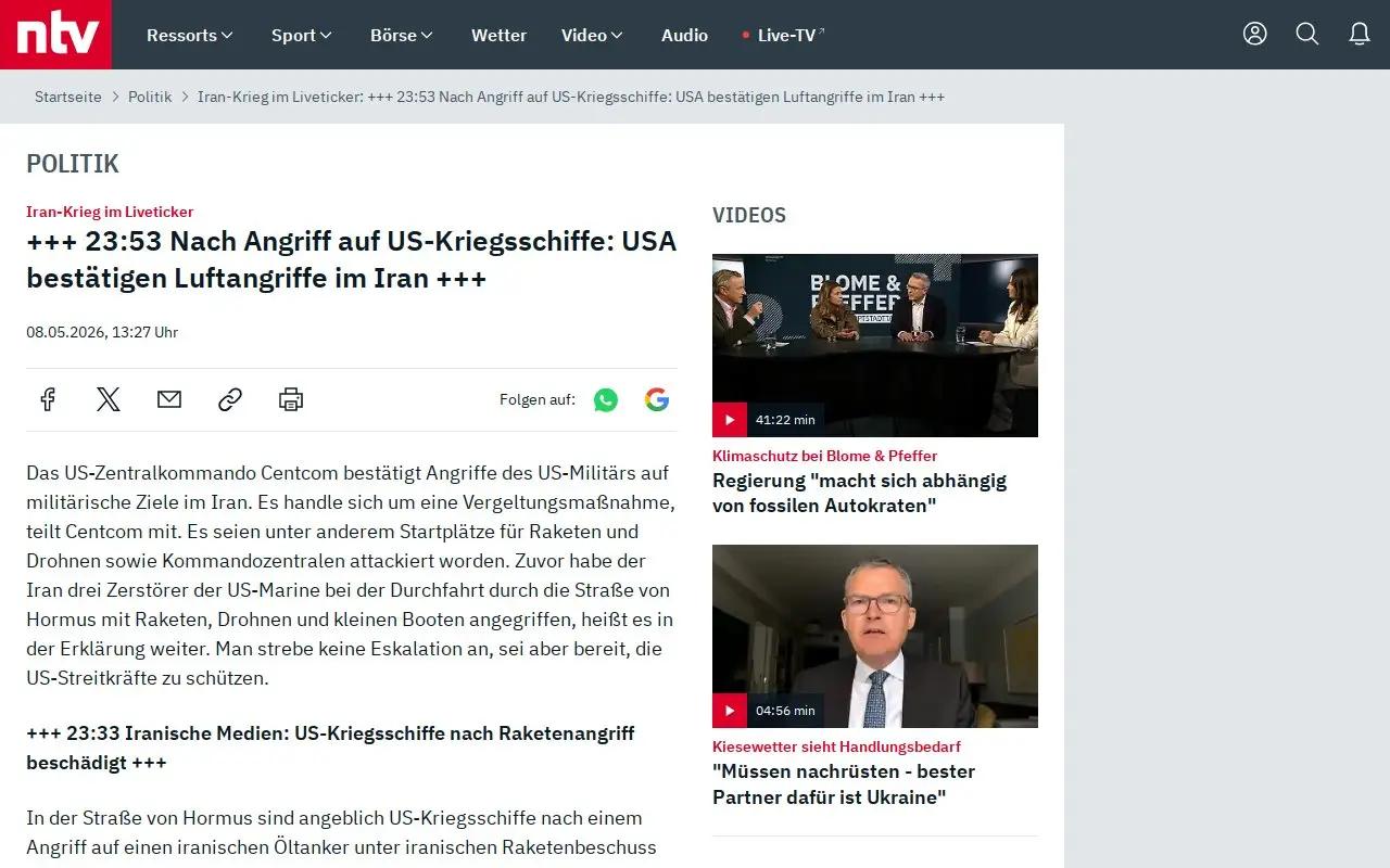 Landing page screenshot