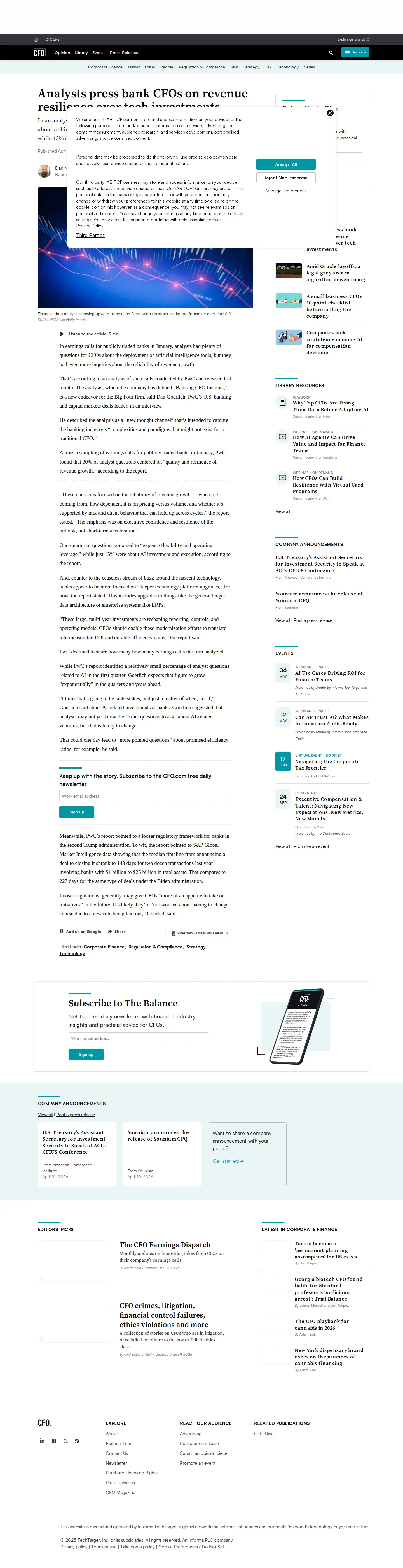 Landing page screenshot