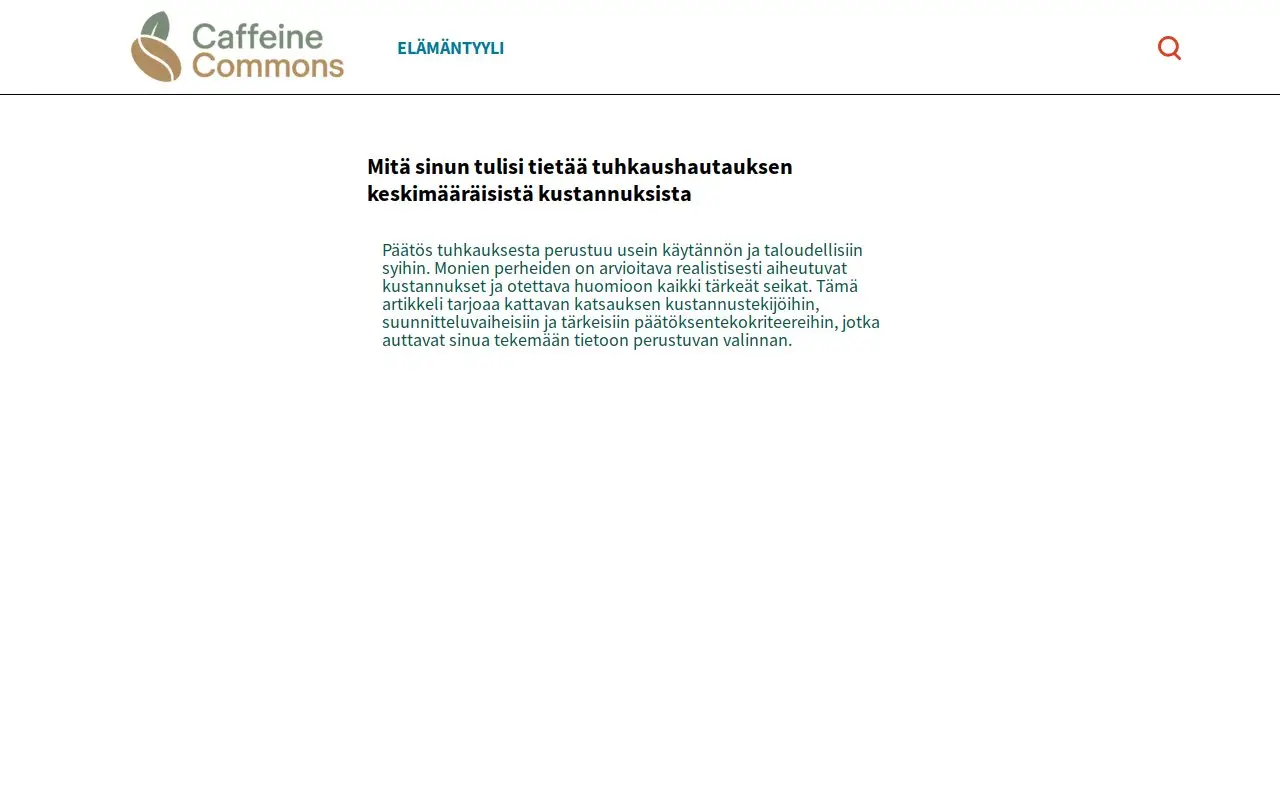 Landing page screenshot