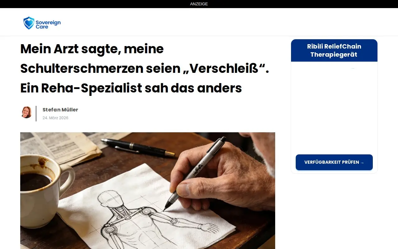 Landing page screenshot