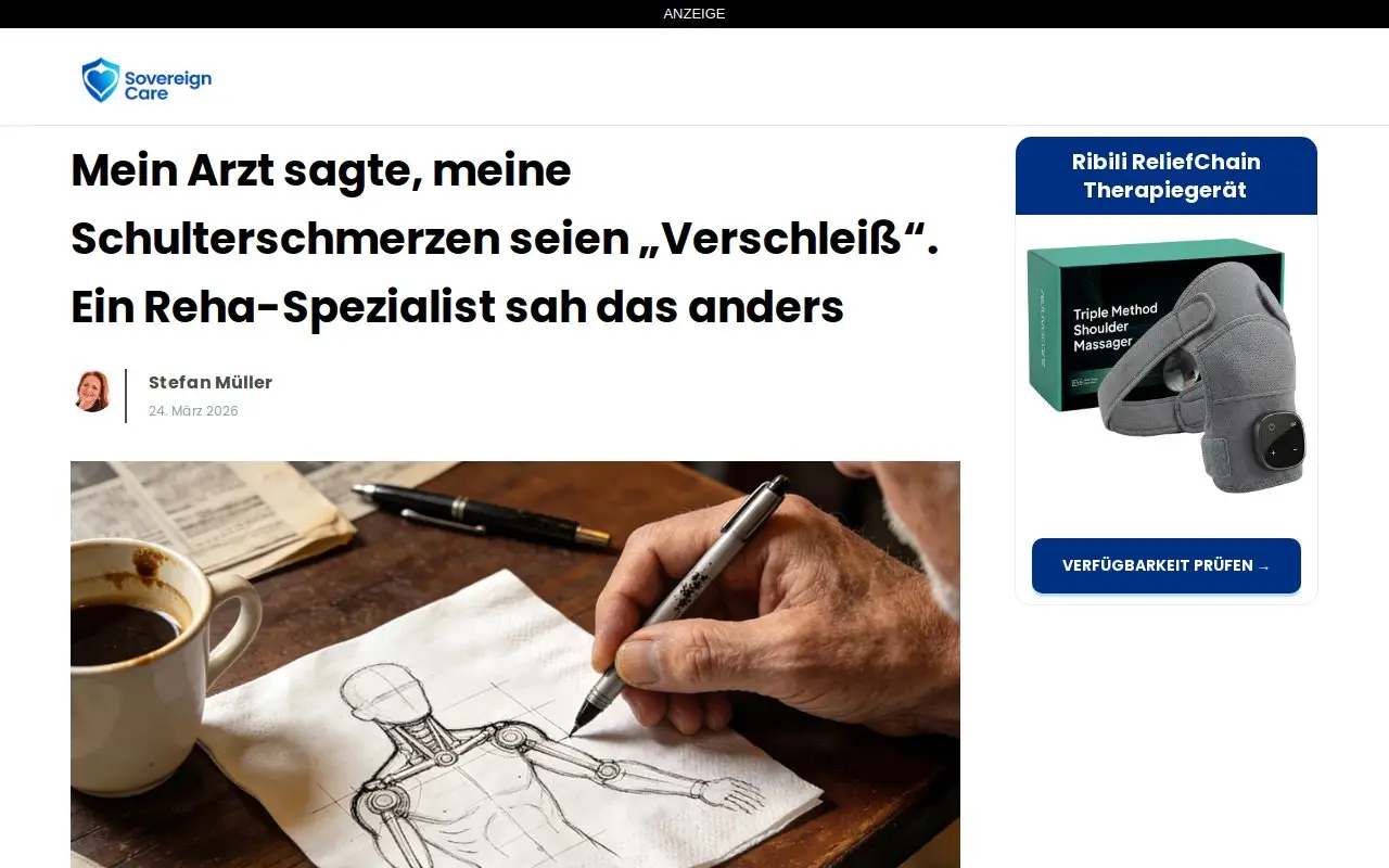 Landing page screenshot