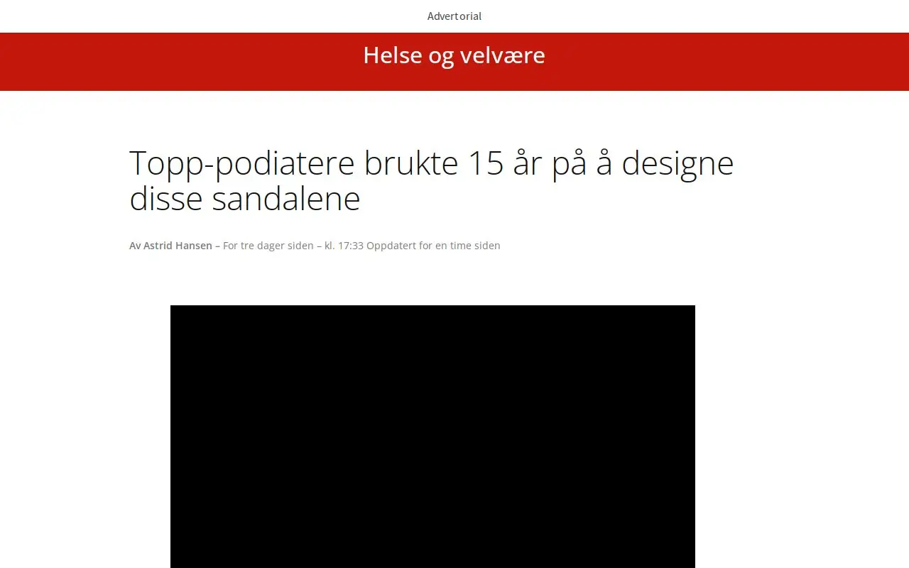 Landing page screenshot