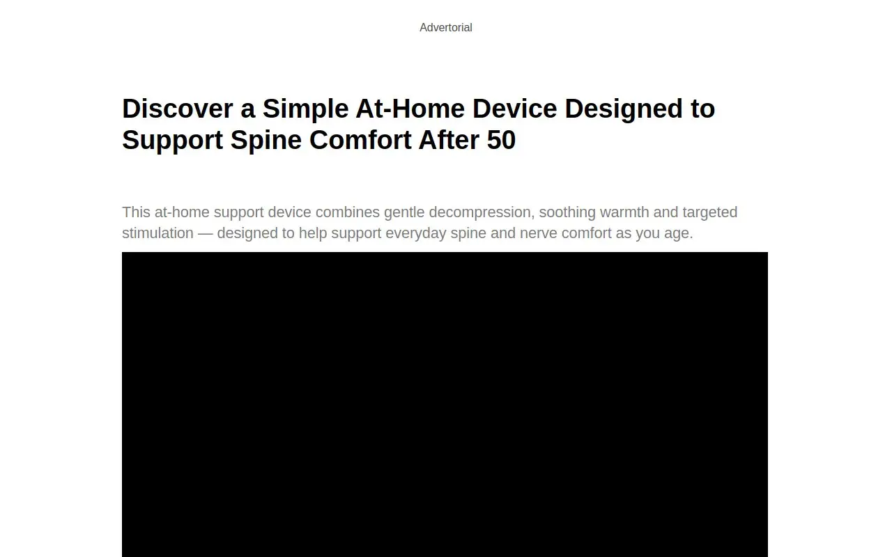 Landing page screenshot