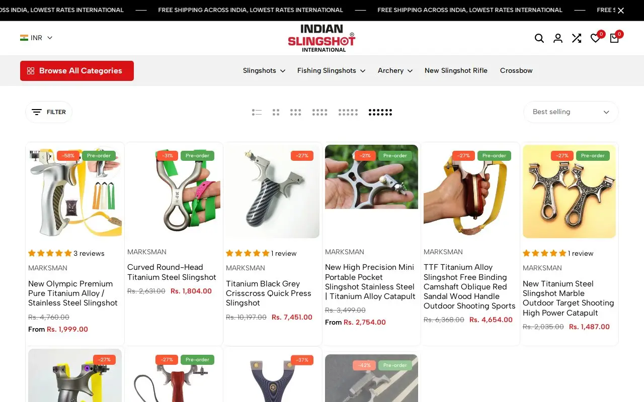 Landing page screenshot