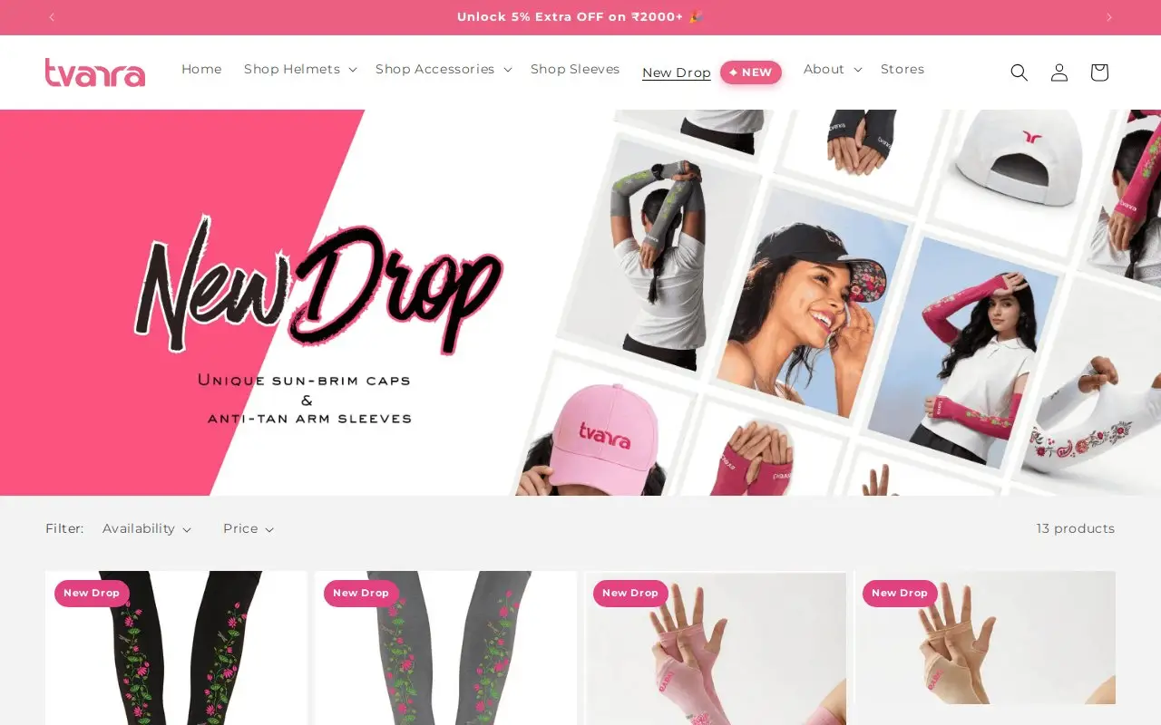 Landing page screenshot