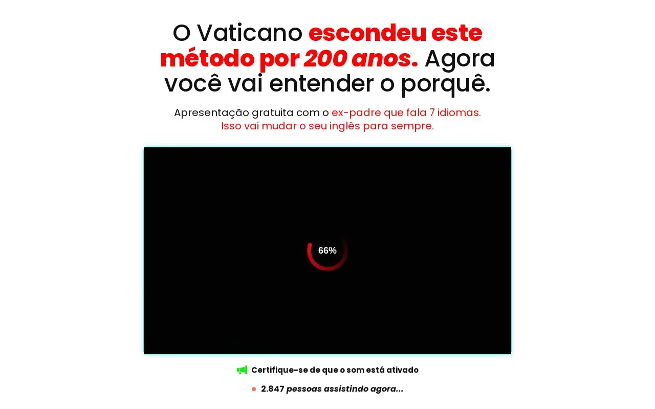 Landing page screenshot