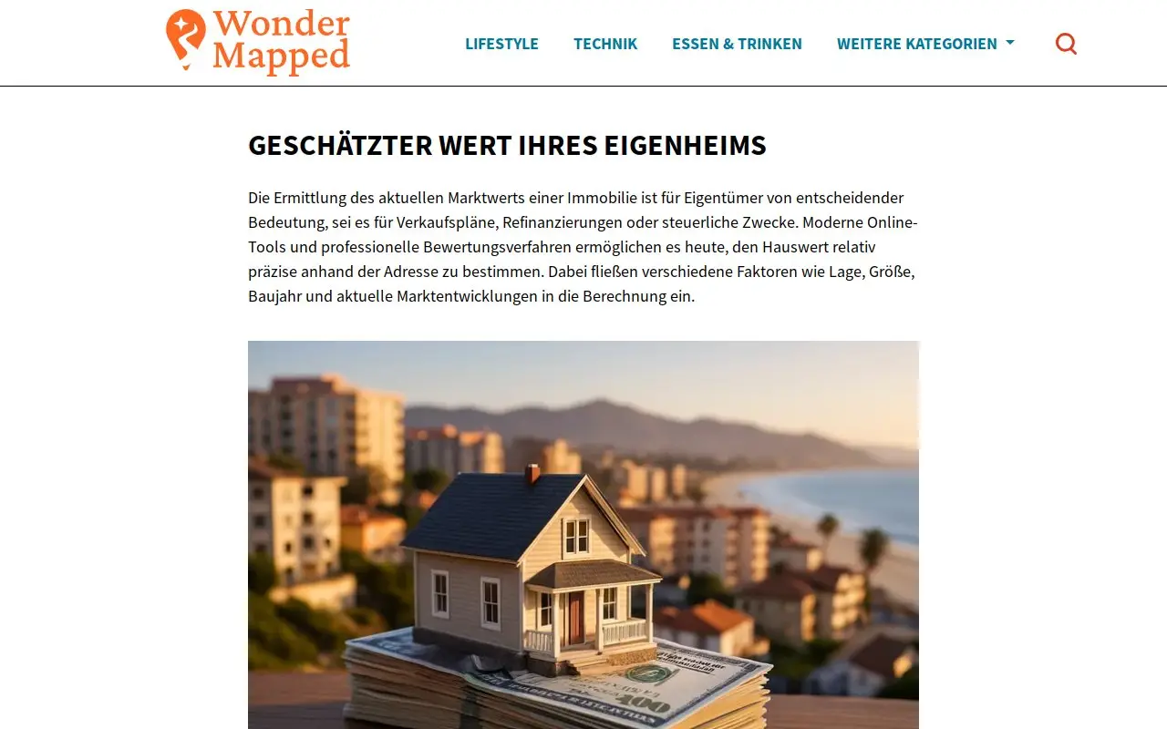Landing page screenshot