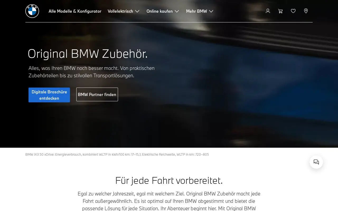 Landing page screenshot