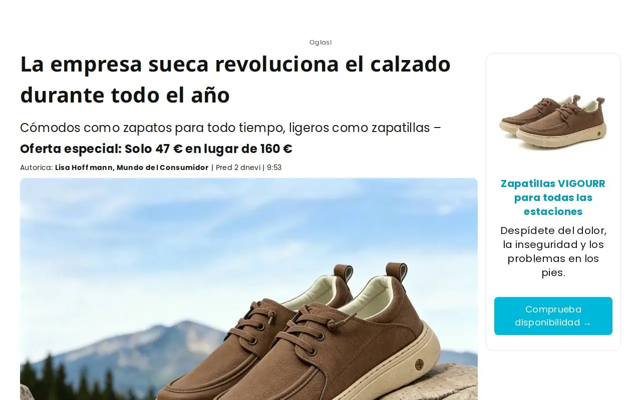 Landing page screenshot