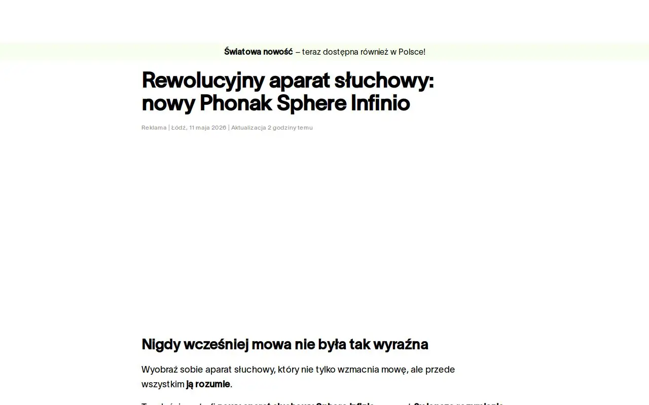 Landing page screenshot