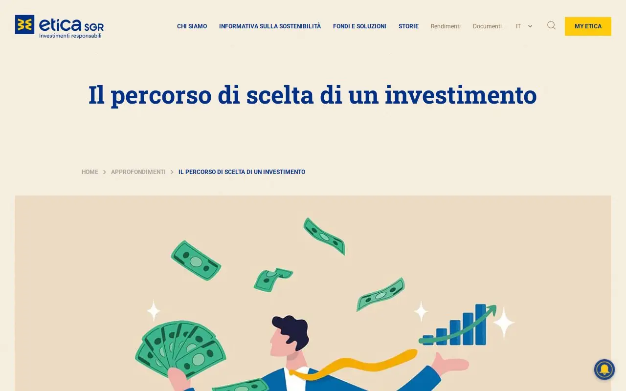 Landing page screenshot