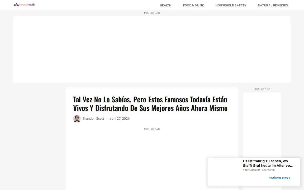 Landing page screenshot