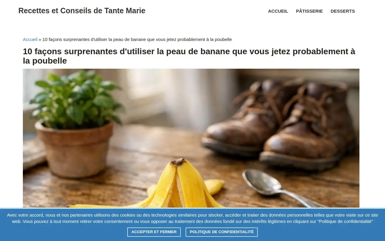 Landing page screenshot