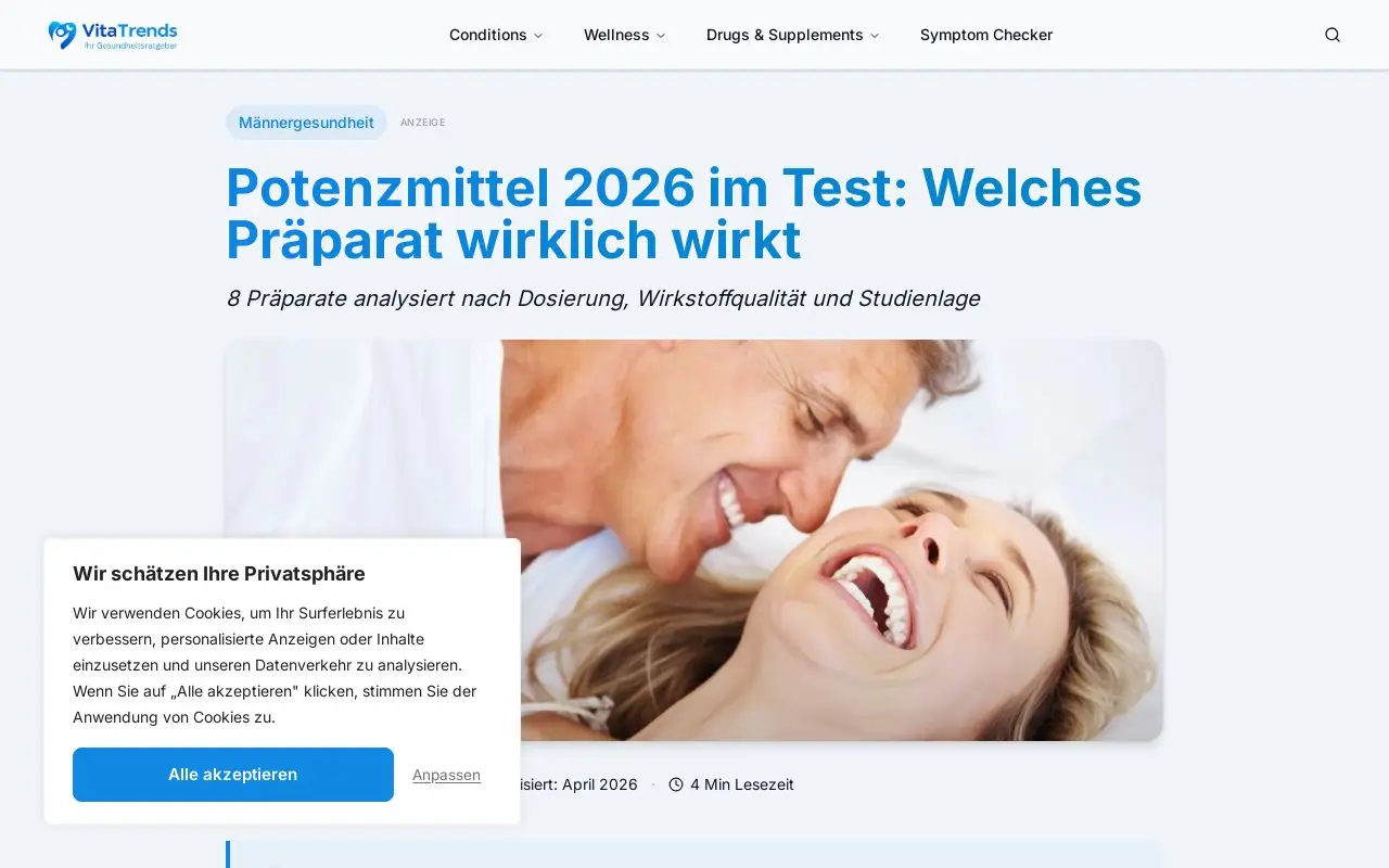 Landing page screenshot