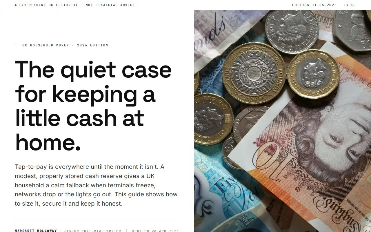 Landing page screenshot