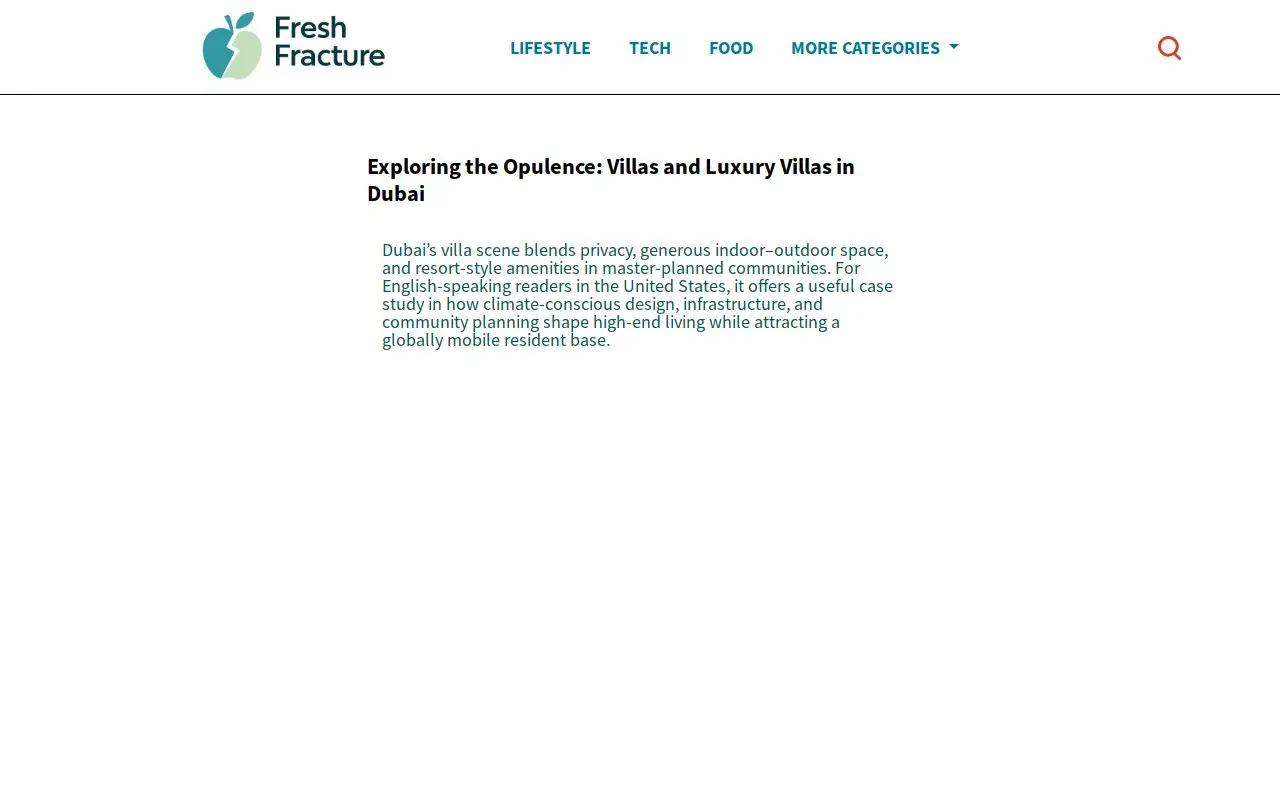 Landing page screenshot