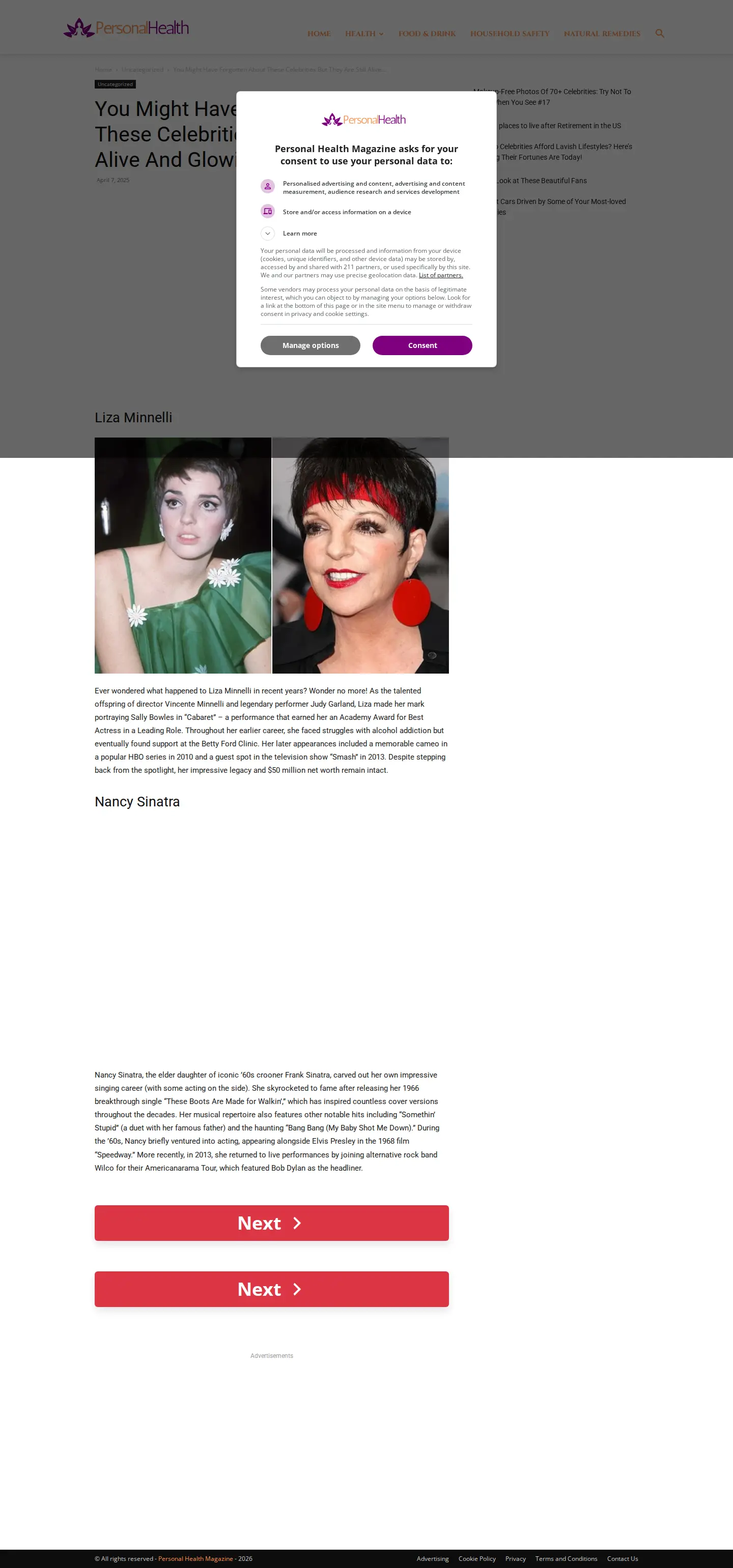 Landing page screenshot