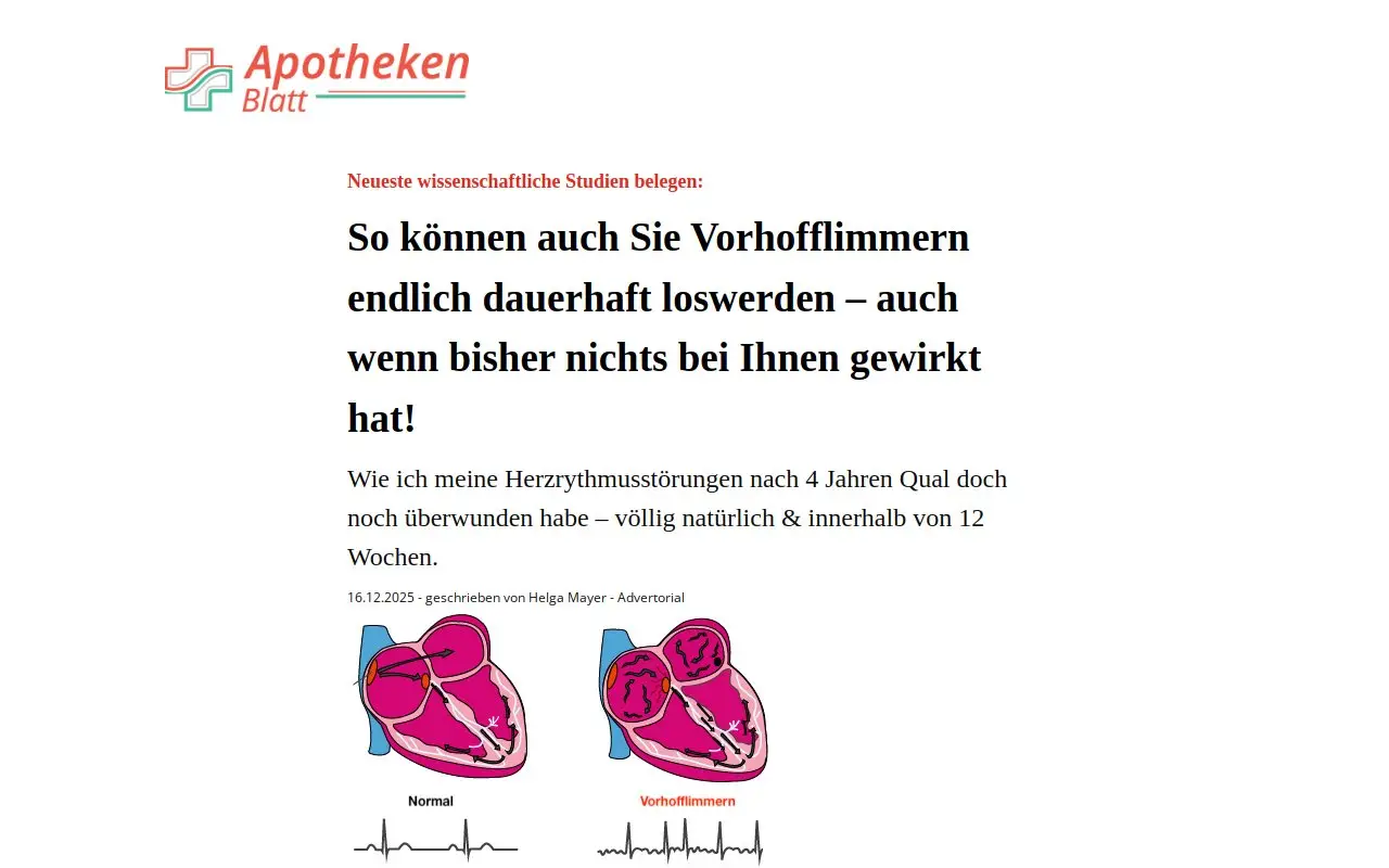 Landing page screenshot