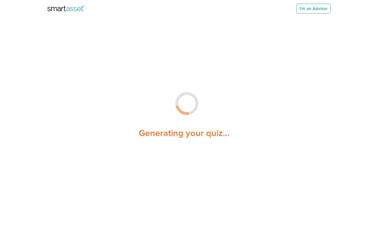 Landing page screenshot