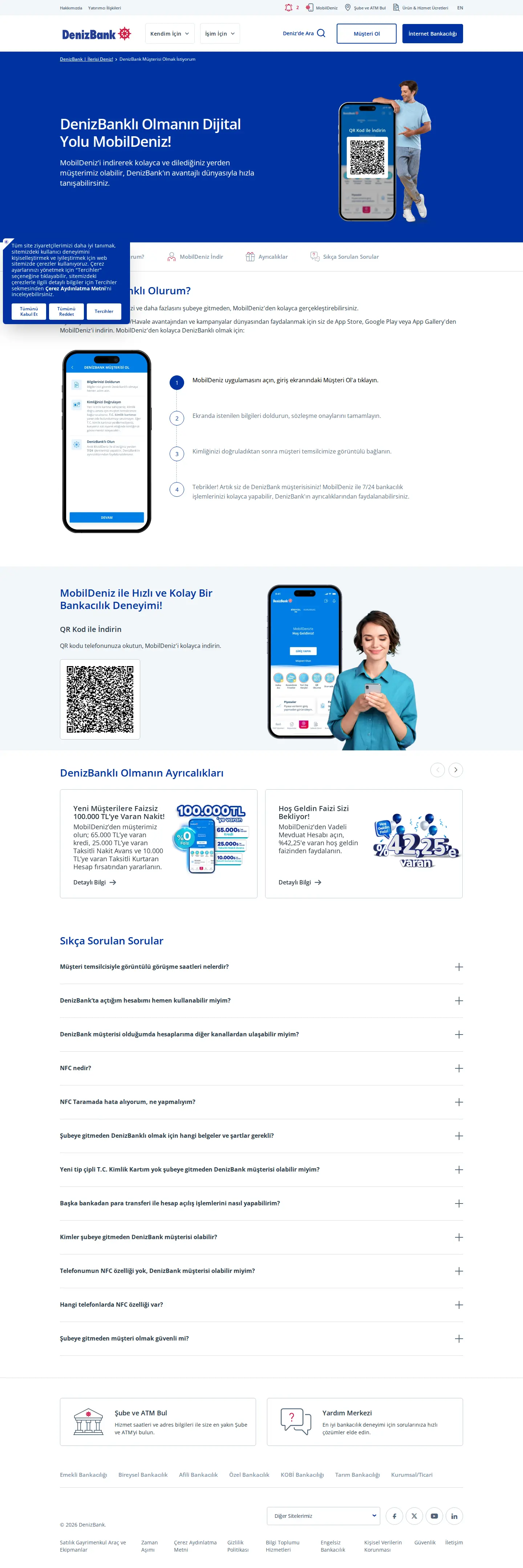 Landing page screenshot