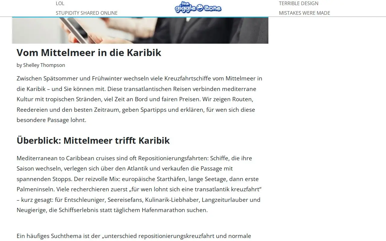 Landing page screenshot