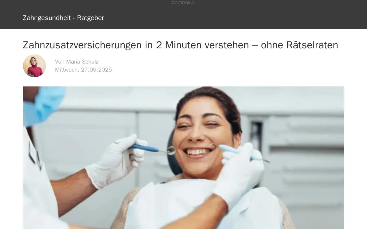 Landing page screenshot