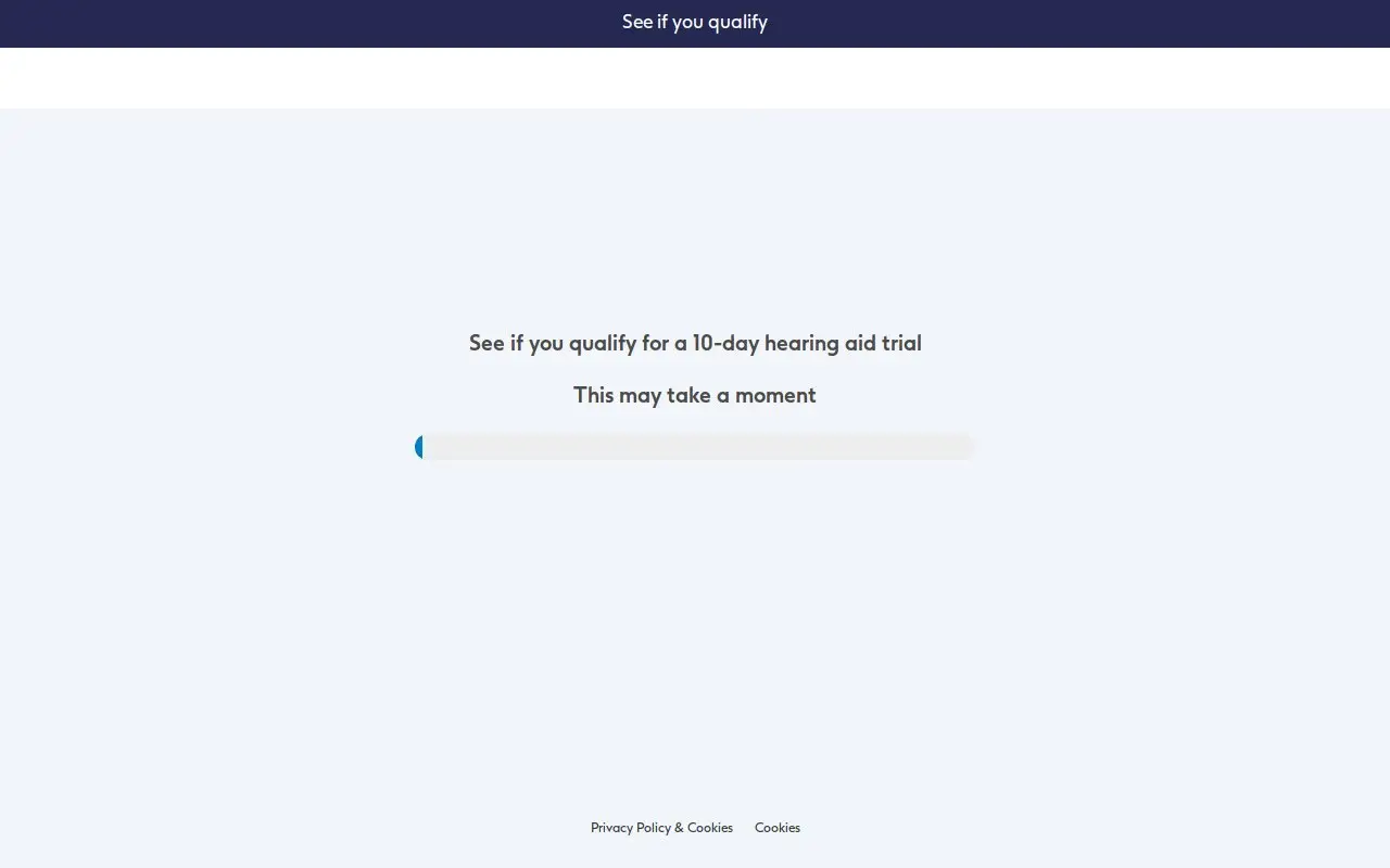 Landing page screenshot