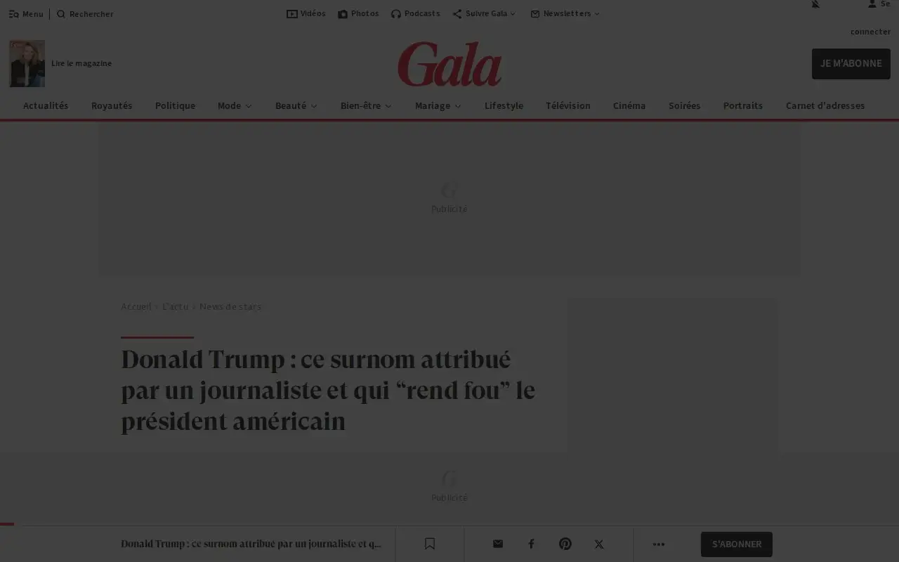 Landing page screenshot