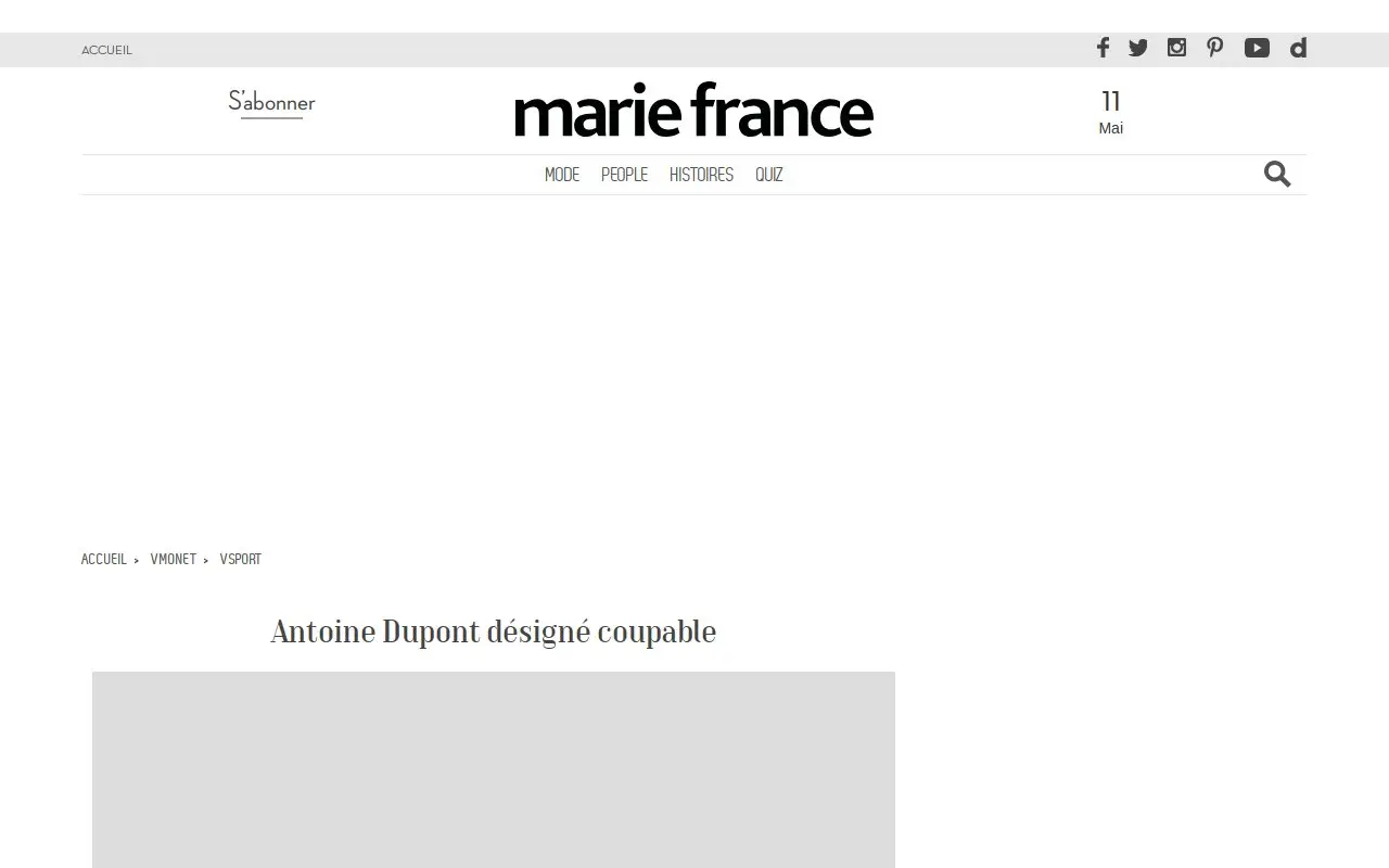 Landing page screenshot