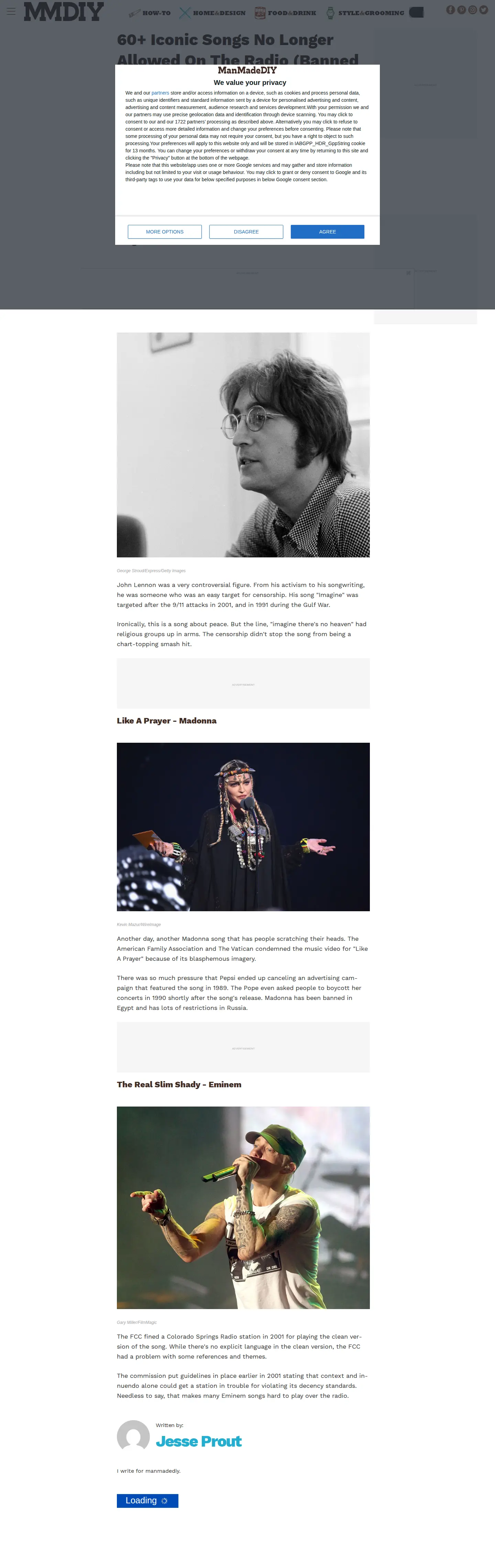 Landing page screenshot