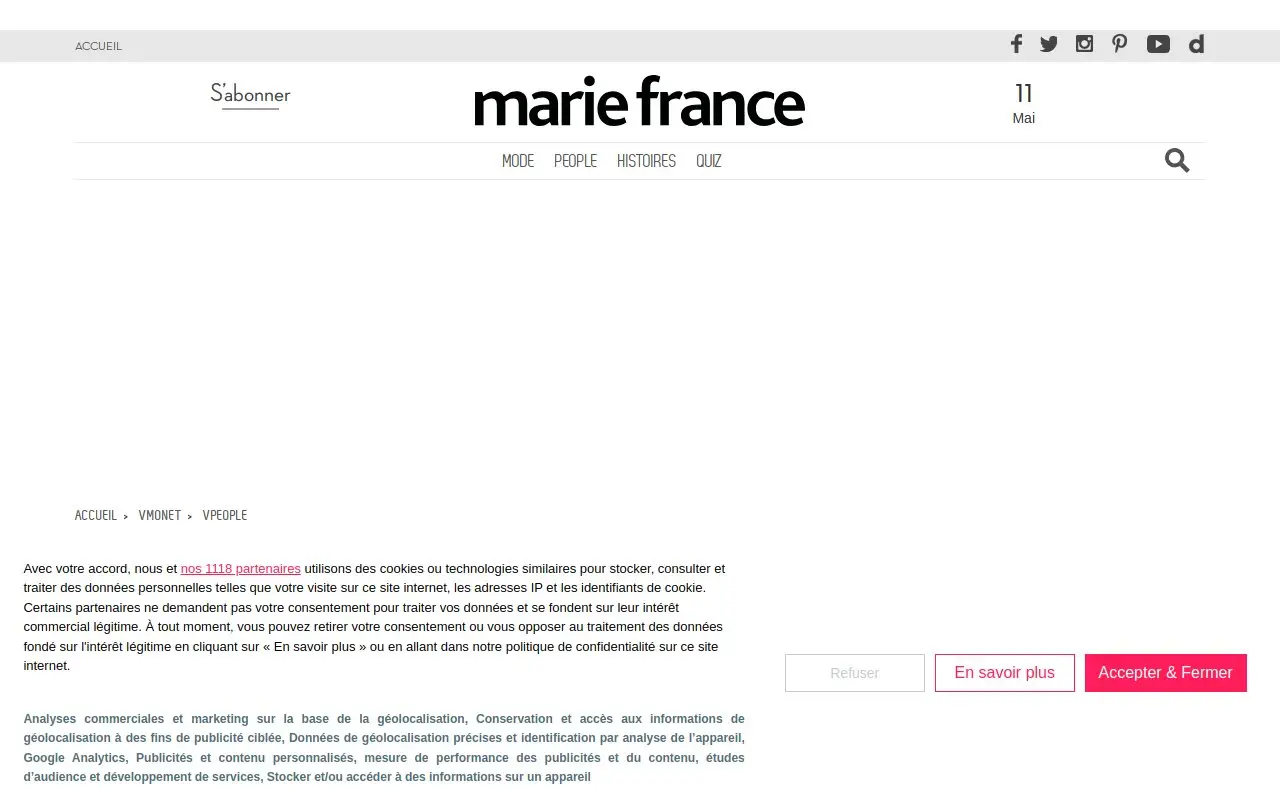 Landing page screenshot