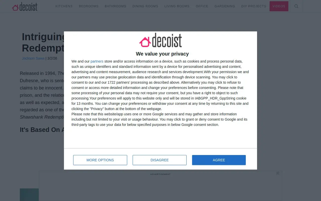 Landing page screenshot