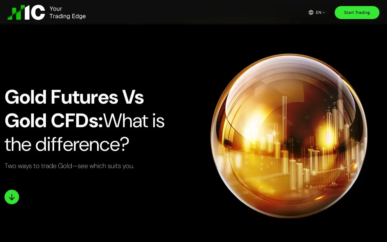 Landing page screenshot