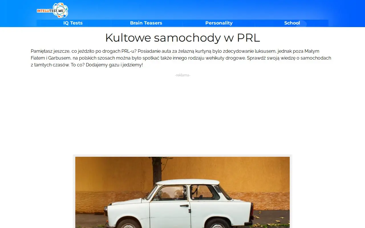 Landing page screenshot