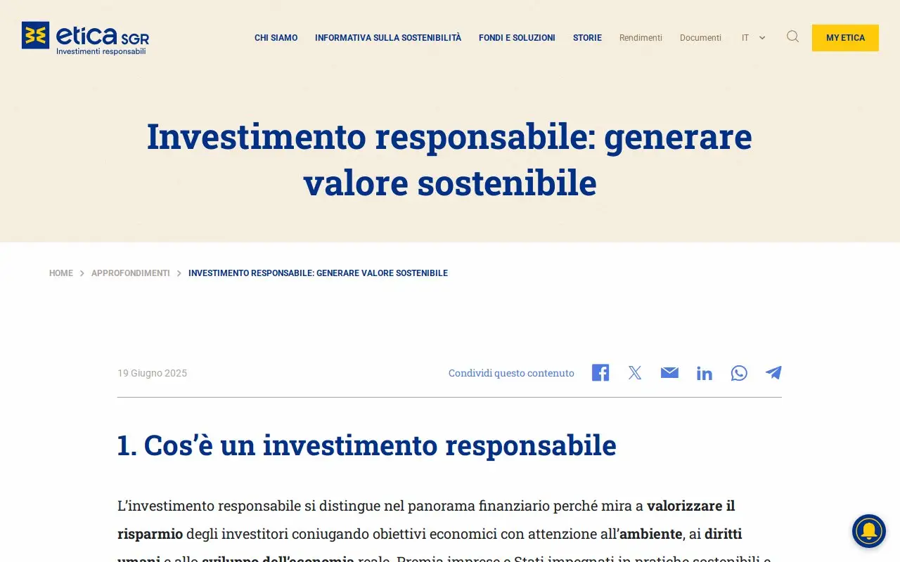 Landing page screenshot