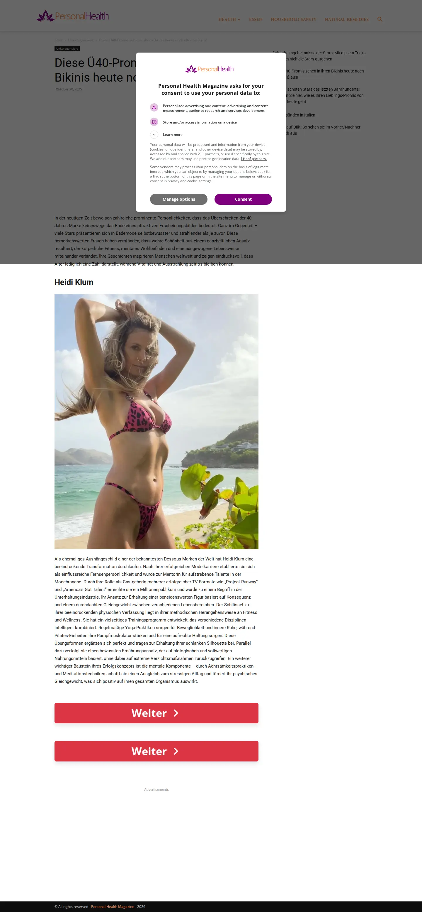 Landing page screenshot