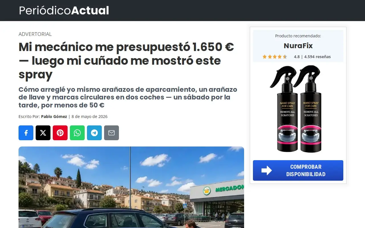 Landing page screenshot